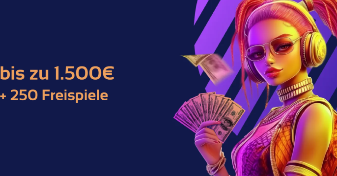 Hauptbanner für das Browinner Casino mit exklusiven Boni für neue Spieler, die das Mädchen auf dem Banner anbietet.